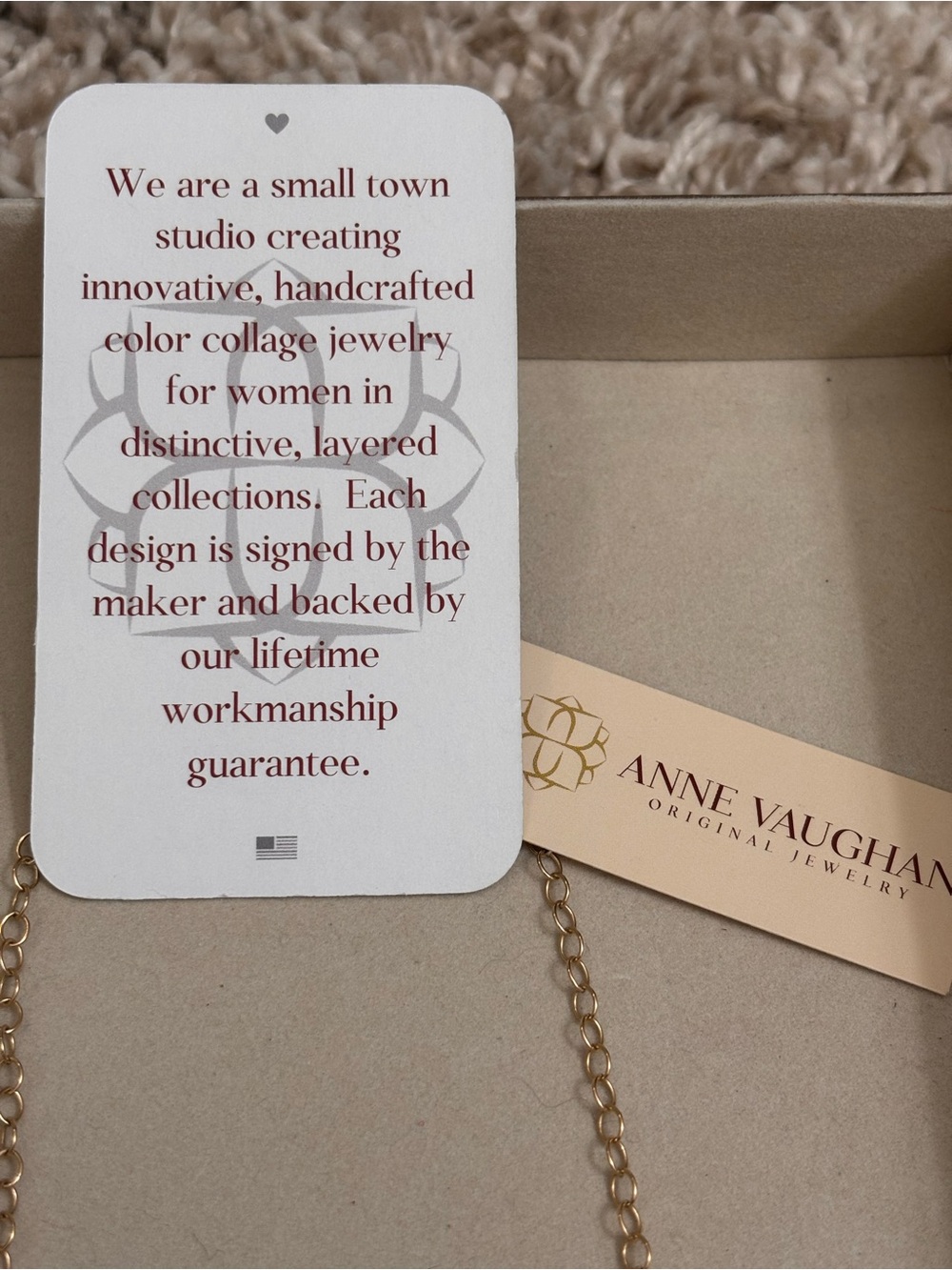 Anne Vaughan Original Jewelry Chalcedony Necklace - Picture 2 of 2